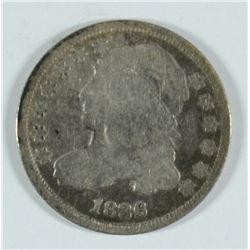1836 BUST DIME G/VG