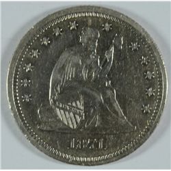 1871 SEATED QUARTER MS-63 DETAILS
