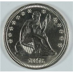 1876 SEATED QUARTER MS-64 DETAILS