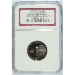 2000-S STATEHOOD QUARTER (NH) NGC PF-69 ULTRA CAMEO
