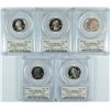 Image 1 : SET OF 2001-S SILVER PROOF STATEHOOD QUARTERS PCGS PR-69 DCAM