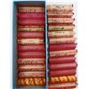 LOT OF 25 WHEAT CENT ROLLS 1944-1949. SOME ROLLS ARE MINT P, D, S