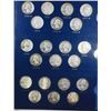 Image 2 : ALMOST COMPLETE SET OF SILVER WASHINGTON QUARTERS 1932-1964 (81 COINS)