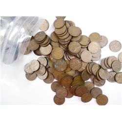 LOT OF 1000 WHEAT CENTS DATED IN THE 1940's