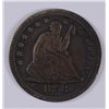 Image 1 : 1858-S SEATED LIBERTY QUARTER, XF+  RARE!!