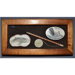 IVORY SCRIMSHAW SCENE
