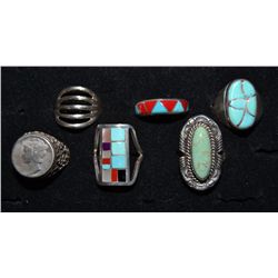 6  NAVAJO RINGS