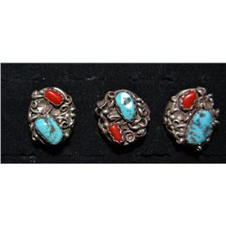 THREE NAVAJO RINGS