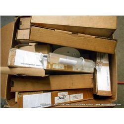 BOX: MISCELLANEOUS LAMPS & GLASS SYRINGES (print sequence:) 61453