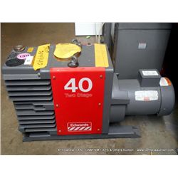 EDWARDS E2M-40 HIGH VACUUM PUMP (print sequence:) 61832