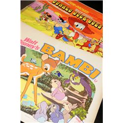  Film: selection of Walt Disney posters including Bambi 1975 two 1970s posters Bambi printed by W.E 