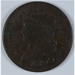 1809 HALF CENT, VF