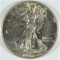 1937-S WALKING LIBERTY HALF DOLLAR, BU