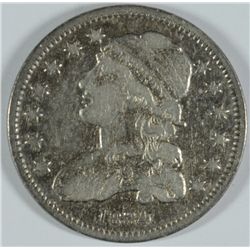 1834 CAPPED BUST QUARTER, XF/AU