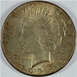 1935 PEACE DOLLAR, MS-64  ORIGINAL, NEVER CLEANED