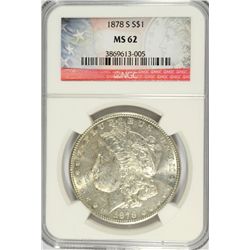 1878-S MORGAN DOLLAR NGC MS-62