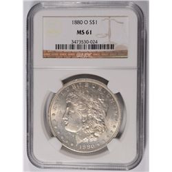 1880-O MORGAN DOLLAR NGC MS-61