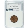 Image 1 : 1855 HALF CENT, PCI AU-58  NICE!