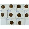 Image 1 : (10) 1913-S LINCOLN CENTS VF'S