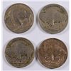 Image 2 : (4) BUFFALO NICKELS (13 I, 13-D I, 18, 20)