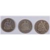 Image 1 : (3) SEATED DIMES (50, 57, 82)