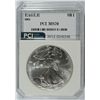 Image 1 : 2001 AMERICAN SILVER EAGLE, PCI MS-70!   TRENDS $800.00