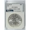 Image 1 : 2002 AMERICAN SILVER EAGLE, PCI MS-70!  TRENDS $350.00