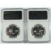 Image 2 : ( 2 ) 1958 FRANKLIN HALF DOLLARS, NGC PROOF-66
