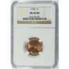 Image 1 : 1938 LINCOLN CENT, NGC MS-66 RED!