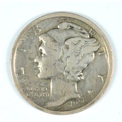 1921-D MERCURY DIME VG