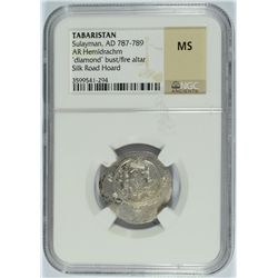 (AD 787-789) TABARISTAN (SULAYMAN) NGC MS