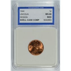 1944 LINCOLN CENT IGS MS-68 RD