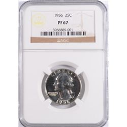 1956 WASHINGTON QUARTER, NGC PROOF-67