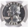 Image 2 : 1958 WASHINGTON QUARTER, NGC PROOF-67
