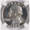 Image 2 : 1963 WASHINGTON QUARTERS, NGC PROOF-67* ( STAR )