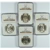 Image 1 : LOT OF ( 4 ) 1951-S FRANKLIN HALF DOLLARS, NGC MS63
