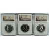 Image 1 : ( 3 ) 1962 FRANKLIN HALF DOLLAR, NGC PROOF-67