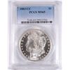 Image 1 : 1883-CC MORGAN SILVER DOLLAR, PCGS MS-65  BLAST WHITE!