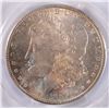 Image 2 : 1889 MORGAN DOLLAR, PCGS MS-65+ GORGEOUS RAINBOW COLORS! 66 BID IS $900.00