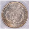 Image 3 : 1889 MORGAN DOLLAR, PCGS MS-65+ GORGEOUS RAINBOW COLORS! 66 BID IS $900.00
