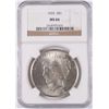 Image 1 : 1925 PEACE SILVER DOLLAR, NGC MS-66!