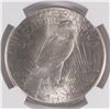 Image 3 : 1925 PEACE SILVER DOLLAR, NGC MS-66!