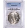 Image 1 : 1925-S PEACE SILVER DOLLAR, PCGS MS-64+ BLAST WHITE! 65 BID IS $20,500.00