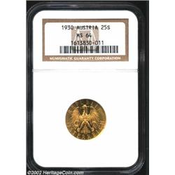 Republic Gold 25 Schilling 1930, MS64 NGC. Important notice: We expect to be auctioning lots at the.