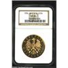 Image 1 : Republic Gold 100 Schilling 1934, KM2842, MS64 NGC, prooflike surfaces. Scarcer final year of type,.