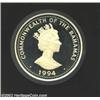 Image 1 : Elizabeth II 100 Dollars 1994, KM184, Proof. Kilo Whale Series, Killer Whales. A huge issue with a p