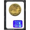 Image 2 : Republic Gold 8 Scudos 1837LM, Bolivar bust right/Sun over mountains and llama, F21, KM99, MS62 NGC.