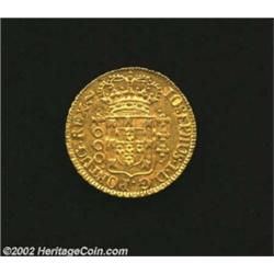 Joseph I Gold 4,000 Reis 1752, KM171.1, Extremely Fine.Ex: Stack's August 24/28, 1976, lot 1913. Fro