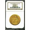 Maria I Gold 6,400 Reis 1802R, Bejeweled Headdress, KM226.1, MS63 NGC, fully frosty with natural red