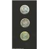 Image 1 : George V Dime lot as follows: 1929, KM23a, AU with a small reverse rim bump; 1932, KM23a, nicely ton